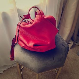 Vince Camuto red backpack